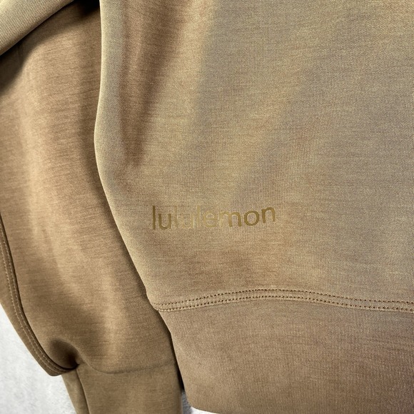 Lululemon Perfectly Oversized Cropped Crew *Softstreme Women 4 Bold Beige Soft - Picture 4 of 7